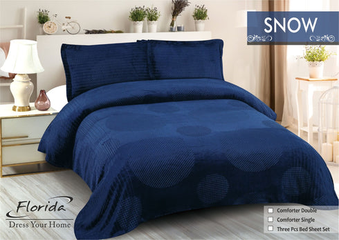 Snow King Size Warm Bedsheet for Winter by Florida